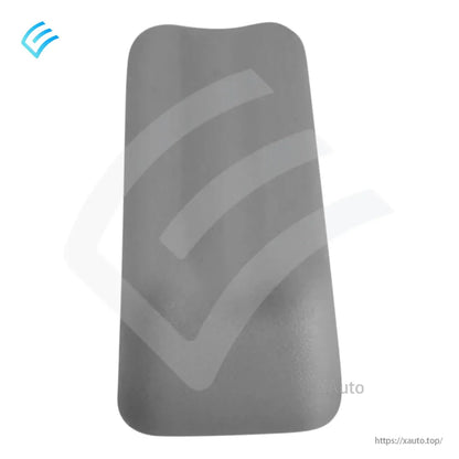 Top surface view of gray sun visor magnetic check cover for Tesla Model 3 / Model Y