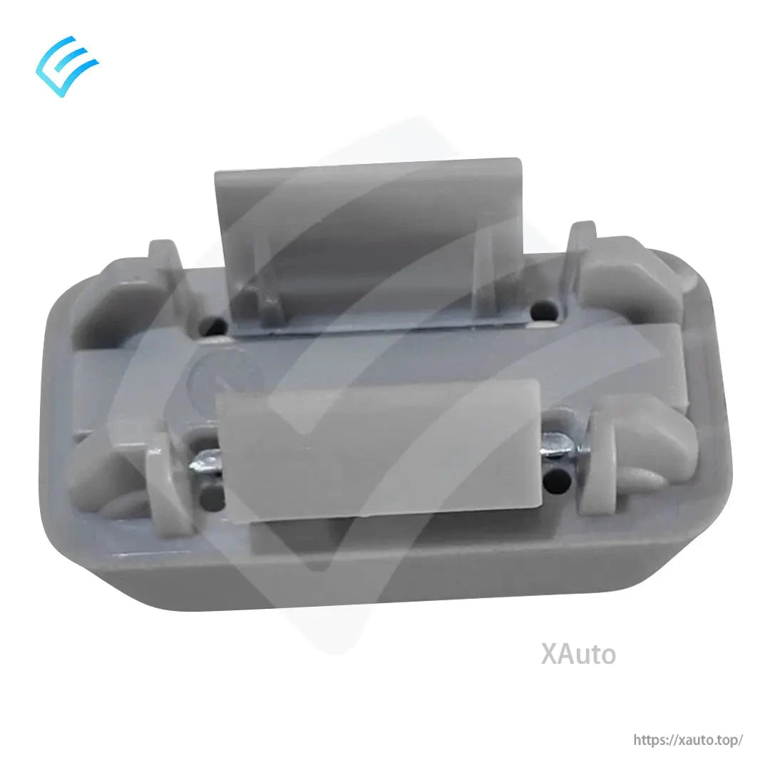 Underside view showing internal bracket and fasteners on the visor magnetic check housing