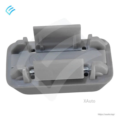 Underside view showing internal bracket and fasteners on the visor magnetic check housing