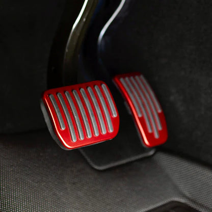 Tesla Model S / Model 3 / Model X / Model Y Gen. 3 Performance Pedals (2-Piece Set) – Powder Coated Aluminum, Black / Red / Silver – Fits All Years Including 2025+