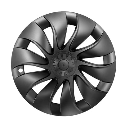 20" Uberturbine Style Wheel Covers for Tesla Model Y Juniper 2025+ (Helix 2.0 Wheels) – Full Rim Protection, Aerodynamic Hubcaps, Satin Black ABS