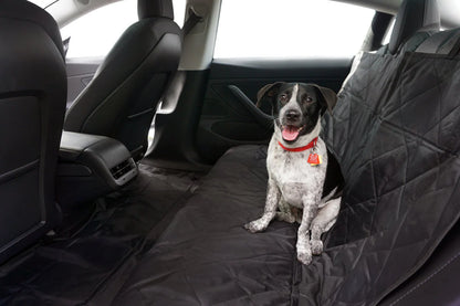 Rear Seat Pet Cover for Tesla Model 3, Model Y, Model S & Model X – Waterproof Back Seat & Floor Protector with Seat Belt Access