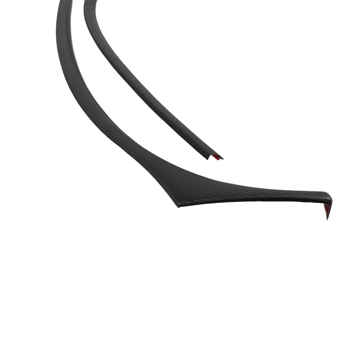 2017–2023 Tesla Model 3 & 2020–2025 Model Y Upper Dashboard Overlay (2-Piece Set) – Real Dry Molded Carbon Fiber Interior Trim