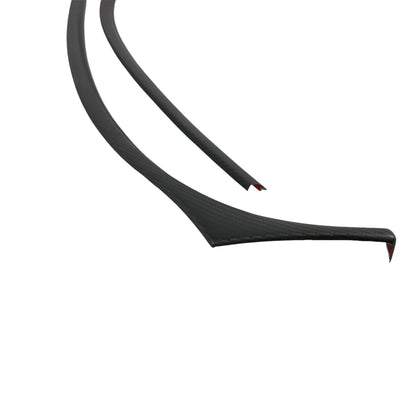 2017–2023 Tesla Model 3 & 2020–2025 Model Y Upper Dashboard Overlay (2-Piece Set) – Real Dry Molded Carbon Fiber Interior Trim