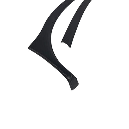 2017–2023 Tesla Model 3 & 2020–2025 Model Y Upper Dashboard Overlay (2-Piece Set) – Real Dry Molded Carbon Fiber Interior Trim