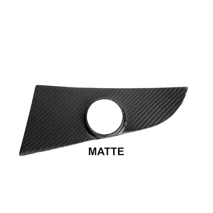 Tesla Cybertruck Windshield Wiper Motor Cover Overlay & Optional Center Cap – Real Molded Carbon Fiber | OEM Fit, Double-Sided Tape Installation