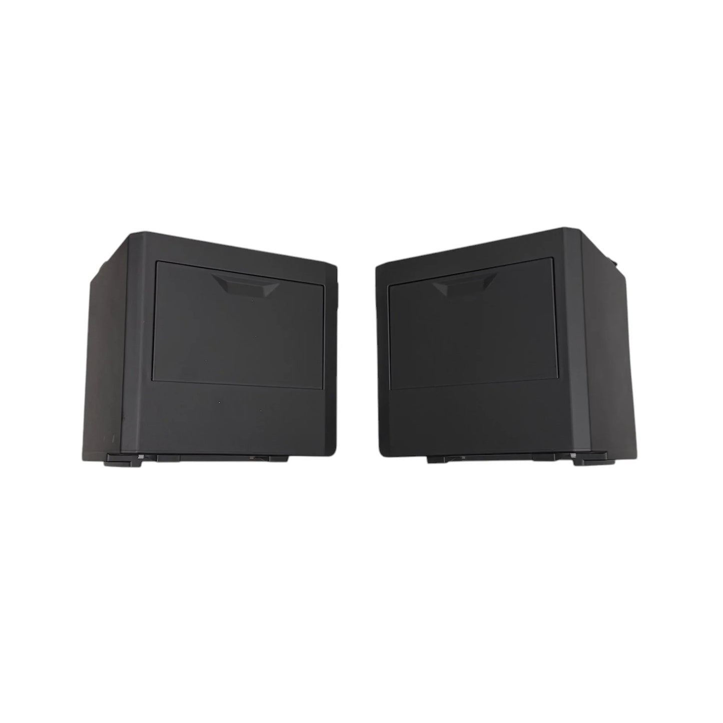 Tesla Cybertruck Vault Storage Box Organizers (1 Pair) – Custom-Fit ABS Storage Compartments with One-Click Open Door & Silicone Rubber Padding