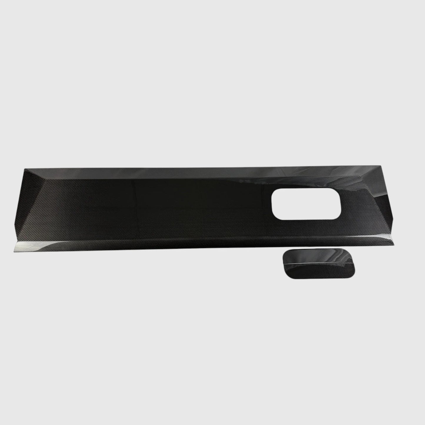 Tesla Cybertruck Top Upper Dashboard Overlay – Real Dry Molded Carbon Fiber Interior Trim | Airbag Safe, No-Drill Installation
