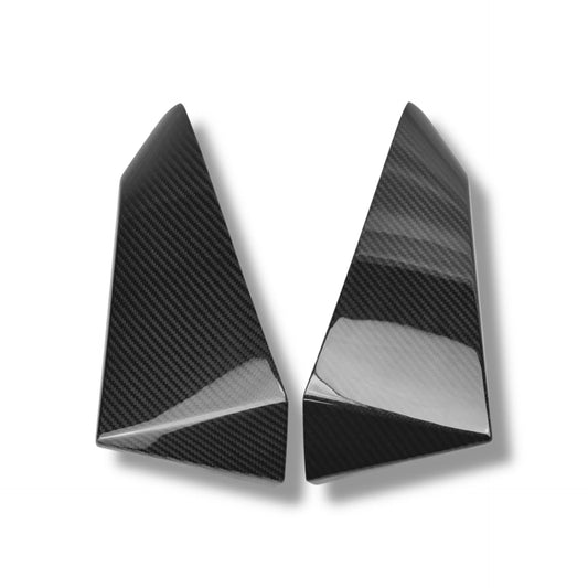 Tesla Cybertruck Lower Front Bumper Overlays – Real Dry-Molded Carbon Fiber, 2-Piece Set, Glossy or Matte Finish, Front End Styling & Protection Upgrade