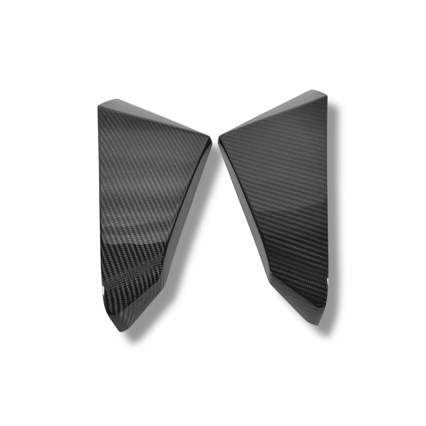 Tesla Cybertruck Lower Front Bumper Overlays – Real Dry-Molded Carbon Fiber, 2-Piece Set, Glossy or Matte Finish, Front End Styling & Protection Upgrade