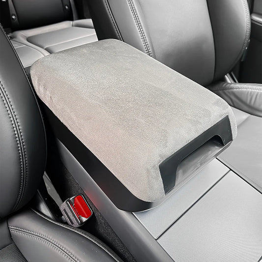 Raised Center Console Armrest Storage Box with Drawer for Tesla Model Y Juniper 2025+ & Tesla Model 3 Highland 2024–2026+ | Ergonomic Armrest Riser Organizer with Hidden Storage