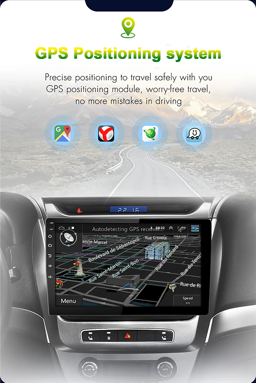 Precise GPS positioning for safe travel and worry-free navigation