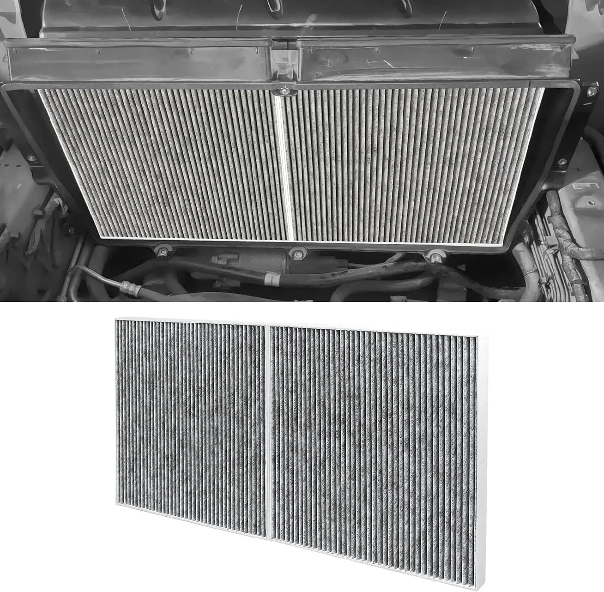 Premium HEPA Cabin Air Filter for Tesla Model S (2016–2025) & Tesla Model X (2016–2025) – 5-Layer High Efficiency Replacement Filter, OEM Fit, Removes Dust, Pollen, Smoke & Odors