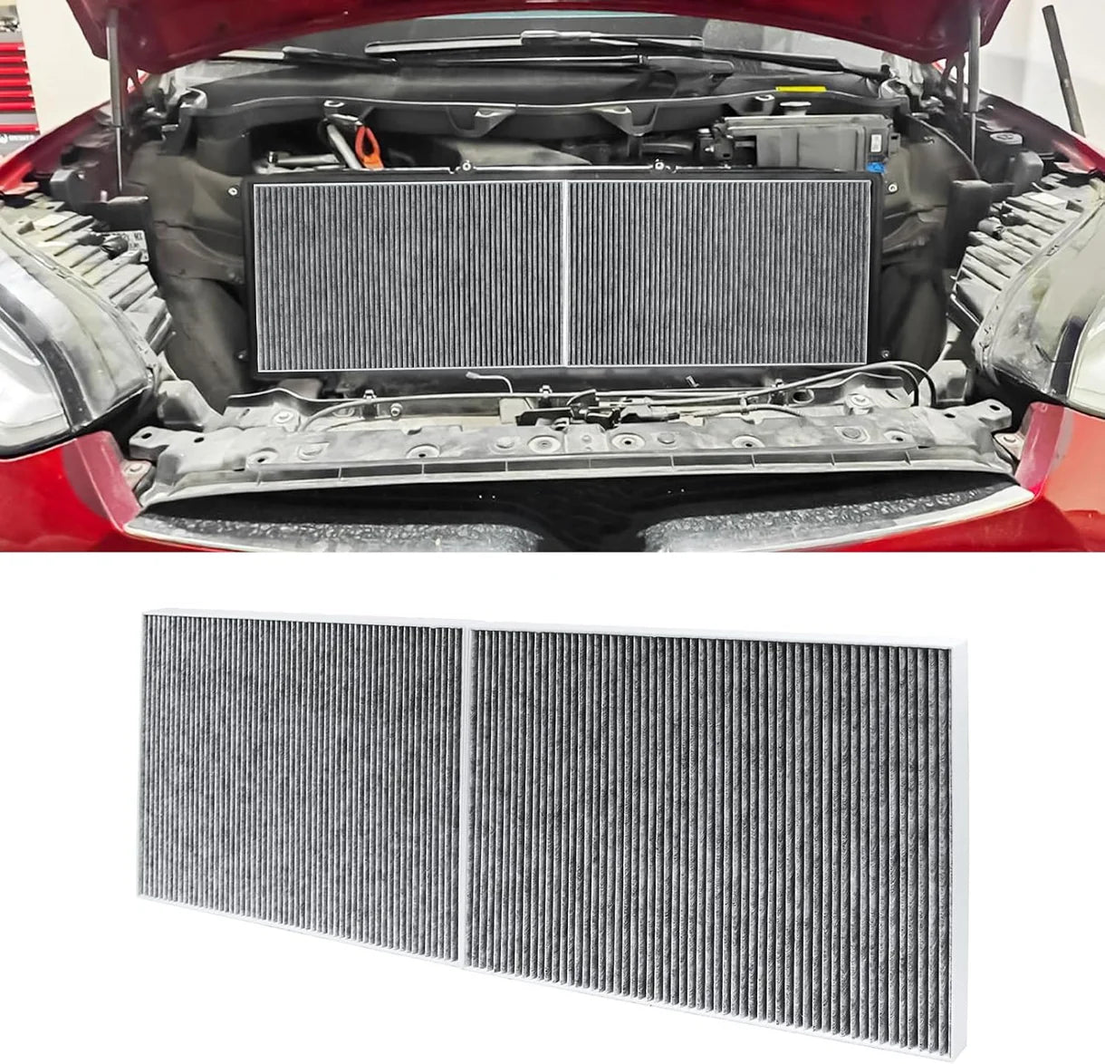 Premium HEPA Cabin Air Filter for Tesla Model S (2016–2025) & Tesla Model X (2016–2025) – 5-Layer High Efficiency Replacement Filter, OEM Fit, Removes Dust, Pollen, Smoke & Odors