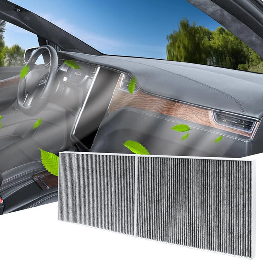 Premium HEPA Cabin Air Filter for Tesla Model S (2016–2025) & Tesla Model X (2016–2025) – 5-Layer High Efficiency Replacement Filter, OEM Fit, Removes Dust, Pollen, Smoke & Odors