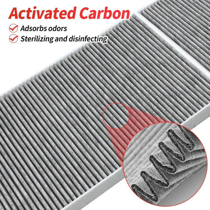 Premium HEPA Cabin Air Filter for Tesla Model S (2016–2025) & Tesla Model X (2016–2025) – 5-Layer High Efficiency Replacement Filter, OEM Fit, Removes Dust, Pollen, Smoke & Odors