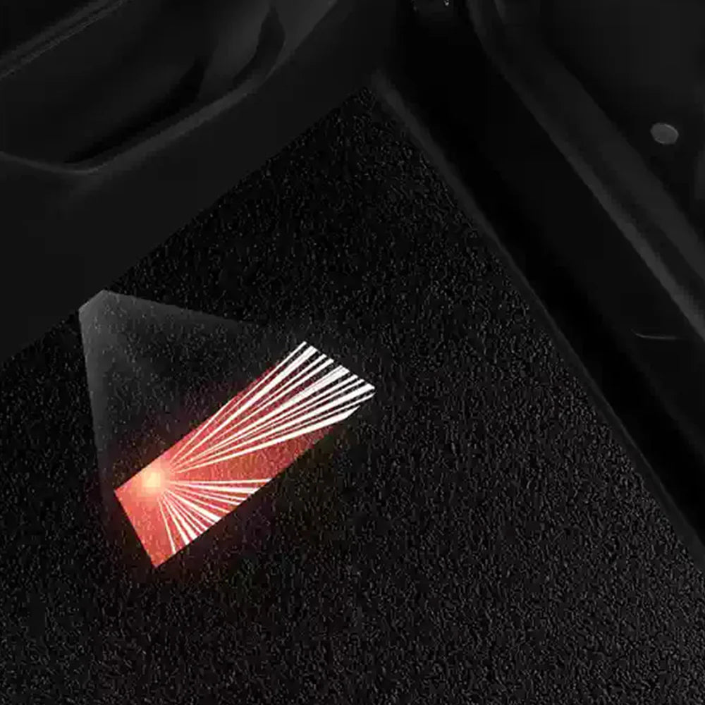Premium LED Door Puddle Lights with Juniper Launch Series Logo for 2026+ Tesla Model Y & Tesla Model 3 (All Years) – HD Welcome Projection Lamps, Plug & Play Interior Exterior Upgrade