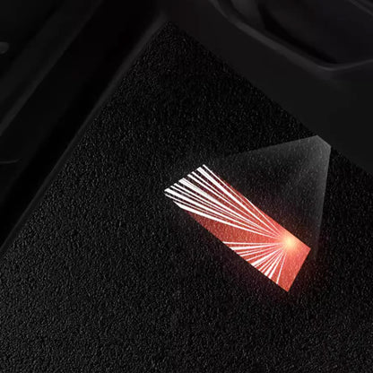 Premium LED Door Puddle Lights with Juniper Launch Series Logo for 2026+ Tesla Model Y & Tesla Model 3 (All Years) – HD Welcome Projection Lamps, Plug & Play Interior Exterior Upgrade