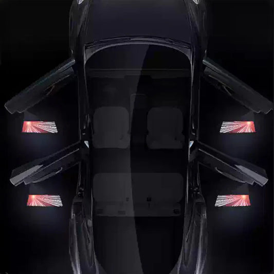 Premium LED Door Puddle Lights with Juniper Launch Series Logo for 2026+ Tesla Model Y & Tesla Model 3 (All Years) – HD Welcome Projection Lamps, Plug & Play Interior Exterior Upgrade