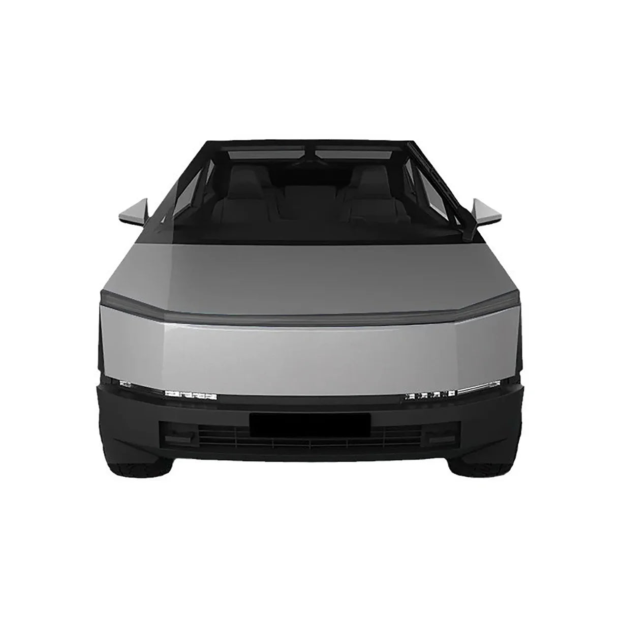 Premium TPU Pre-Cut Headlight Protection Film Covers for Tesla Cybertruck (UV-Responsive Smoked Tint, Scratch & Rock Chip Protection)