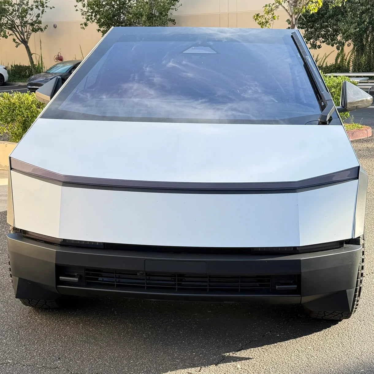 Premium TPU Pre-Cut Headlight Protection Film Covers for Tesla Cybertruck (UV-Responsive Smoked Tint, Scratch & Rock Chip Protection)