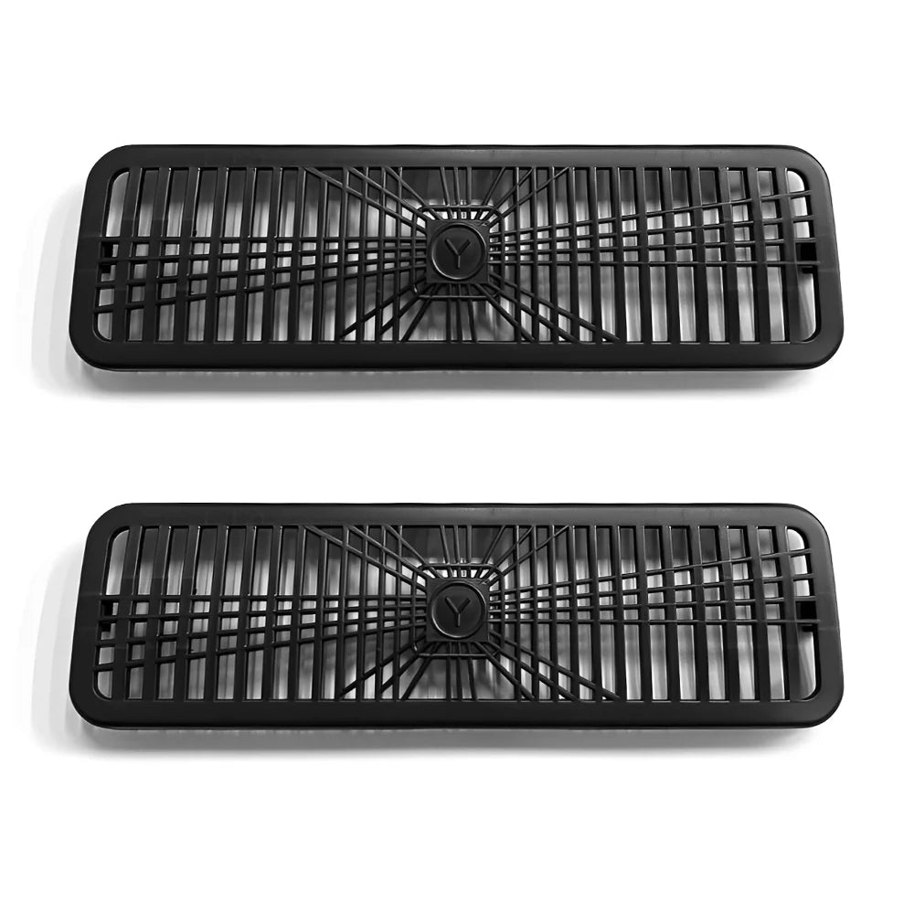 Premium Under-Seat Vent Covers for Tesla Model Y Juniper (2025.03+) – Custom Fit Anti-Drop Gap Blockers for Seat Air Vent Protection | Durable ABS Interior Organizer Accessories (2-Piece Set)