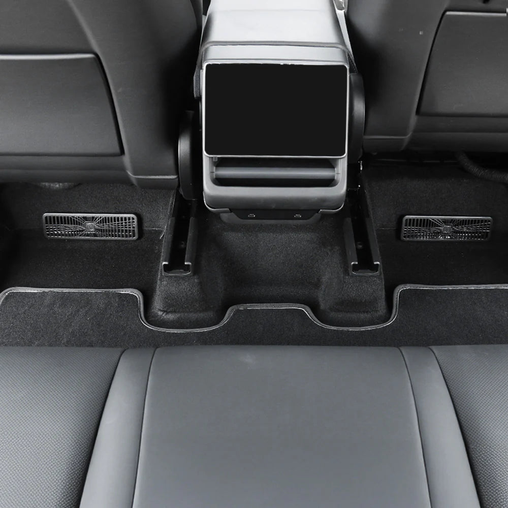 Premium Under-Seat Vent Covers for Tesla Model Y Juniper (2025.03+) – Custom Fit Anti-Drop Gap Blockers for Seat Air Vent Protection | Durable ABS Interior Organizer Accessories (2-Piece Set)