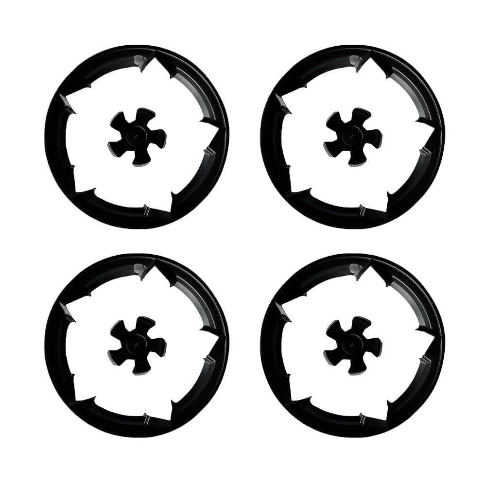 Premium 19” Wheel Rim Protector Set for 2026+ Tesla Model Y Juniper (Crossflow Wheels) – ABS Curb Rash Guard with Satin Finish + Center Cap Covers | Scratch Protection & Exterior Wheel Upgrade