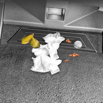 Tesla Cybertruck Rear Floor Air Vent Covers – Black ABS Backseat HVAC Vent Protectors with Mesh Design (2-Piece Set, 2023–Present)