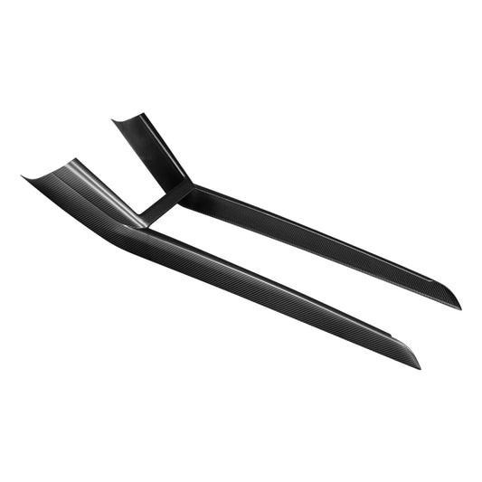 Real Carbon Fiber Center Console Side Trim Cover for 2024+ Tesla Model 3 Highland | Seamless Interior Upgrade Trim for Wireless Charging Area & Side Panel | Easy 3M Adhesive Installation