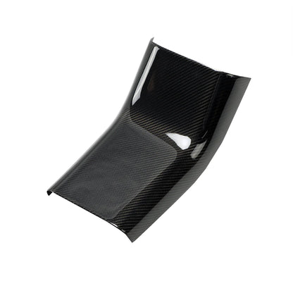 Real Dry Carbon Fiber Rear Center Console Base Cover for Tesla Model 3 (2017-2023) & Tesla Model Y (2020-2025.02) – Interior Protection Trim with OEM Fit