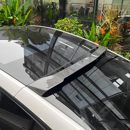 Real Dry Carbon Fiber Rear Roof Spoiler for 2020-2026 Tesla Model Y & 2025+ Tesla Model Y Juniper | OEM Fit Aerodynamic Trunk Wing Lip for Long Range, Premium & Performance