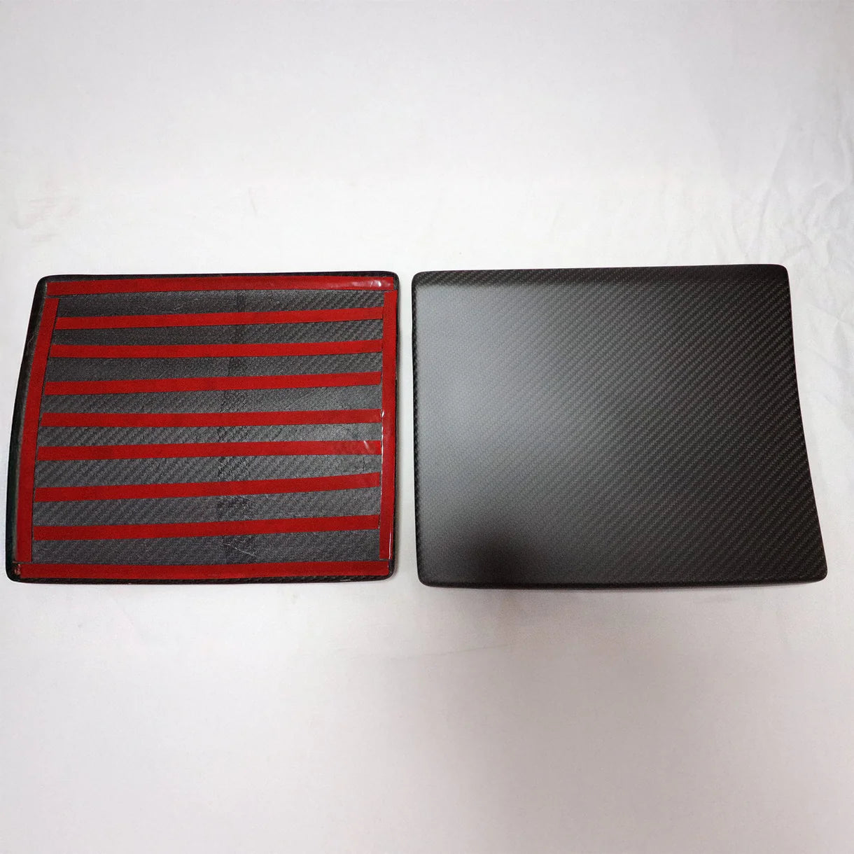 Real Carbon Fiber Seat Back Covers for 2024+ Tesla Model 3 Highland & 2025.03+ Tesla Model Y Juniper Premium – Genuine Dry Carbon Fiber Rear Seat Protector Trim with Pocket Covers