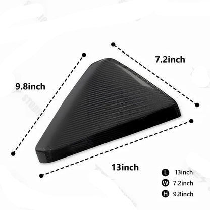 Real Dry Carbon Fiber Side View Mirror Caps for Tesla Cybertruck (2024–2026) – 2x2 Twill Weave Exterior Mirror Covers, Gloss or Matte Finish, Left & Right 2PCS