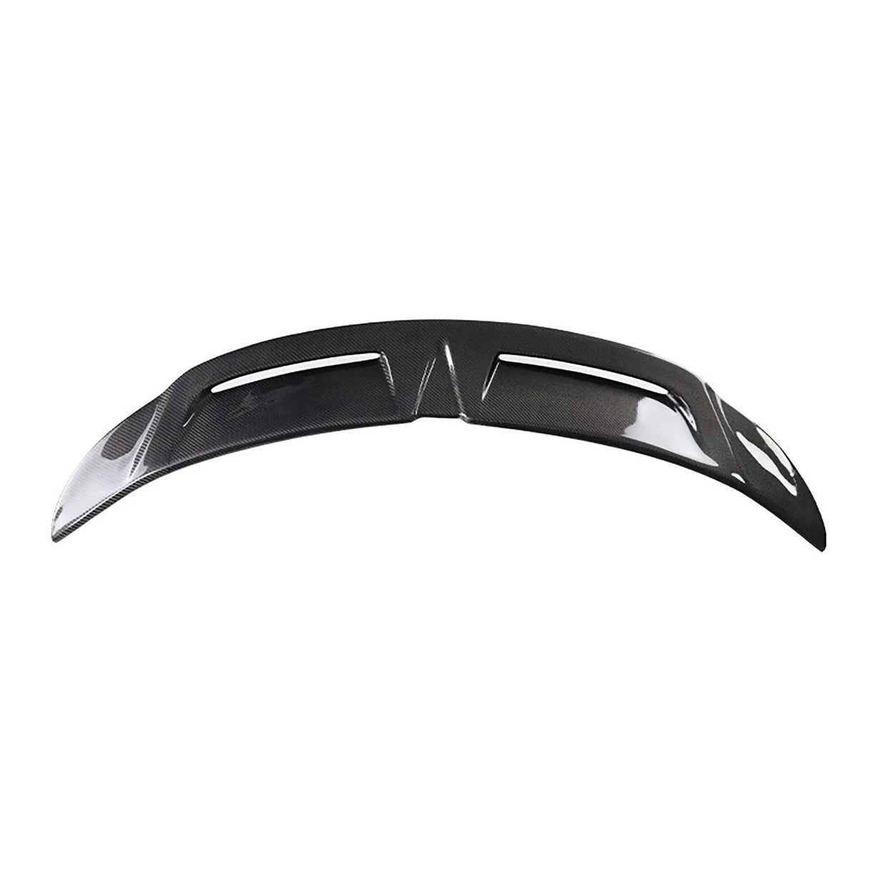 Tesla Model Y Juniper 2025+ Real Carbon Fiber Rear Spoiler Wing – Dual Air Outlet Aerodynamic Trunk Lip | Lightweight Performance Upgrade with 3M Adhesive Installation