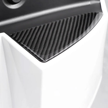Real Carbon Fiber Rear Trunk Trim Cover for Tesla Model 3 Highland 2024 2025 2026 & Tesla Model Y Juniper 2026+ | Custom Exterior Tailgate Accent Trim Sticker Kit