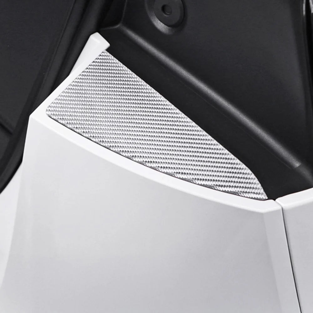 Real Carbon Fiber Rear Trunk Trim Cover for Tesla Model 3 Highland 2024 2025 2026 & Tesla Model Y Juniper 2026+ | Custom Exterior Tailgate Accent Trim Sticker Kit