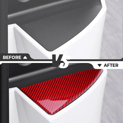 Real Carbon Fiber Rear Trunk Trim Cover for Tesla Model 3 Highland 2024 2025 2026 & Tesla Model Y Juniper 2026+ | Custom Exterior Tailgate Accent Trim Sticker Kit
