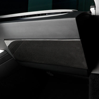 2025+ Tesla Model Y Juniper Real Carbon Fiber Glove Box Cover (Left-Hand Drive) | OEM-Fit 2x2 Twill Weave Interior Trim Upgrade – Premium Luxury Dashboard Styling