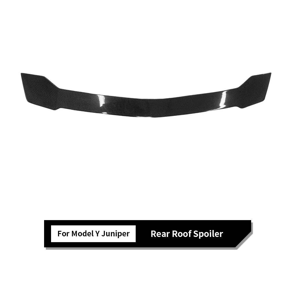 Real Dry Carbon Fiber Rear Roof Spoiler for 2020-2026 Tesla Model Y & 2025+ Tesla Model Y Juniper | OEM Fit Aerodynamic Trunk Wing Lip for Long Range, Premium & Performance