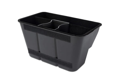 Rear Seat Storage Cubby & Cup Holder Organizer for Tesla Model Y – Center Console Backseat Storage with Trash Bin