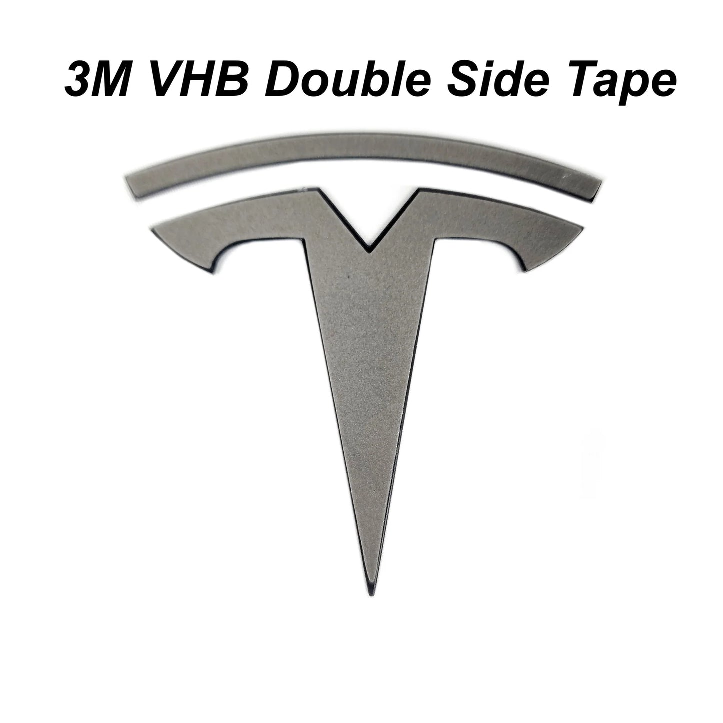 2017–Present Tesla Model 3 & Model Y Replacement Hood “T” Emblem & Rear “TESLA” Trunk Letter Set – Glossy Black or Satin Black | Chrome Delete Badge Upgrade