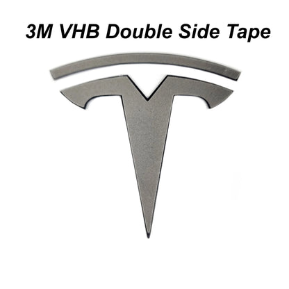 2017–Present Tesla Model 3 & Model Y Replacement Hood “T” Emblem & Rear “TESLA” Trunk Letter Set – Glossy Black or Satin Black | Chrome Delete Badge Upgrade