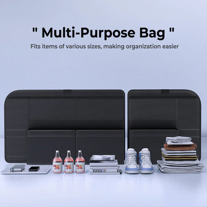 Rear Seat Back Storage Organizer Set for Tesla Model Y 2020–2026 (Including Juniper) – Hanging Trunk Organizer with Multi-Pockets, Waterproof Backseat Storage Bag, Space-Saving Cargo Storage Solution