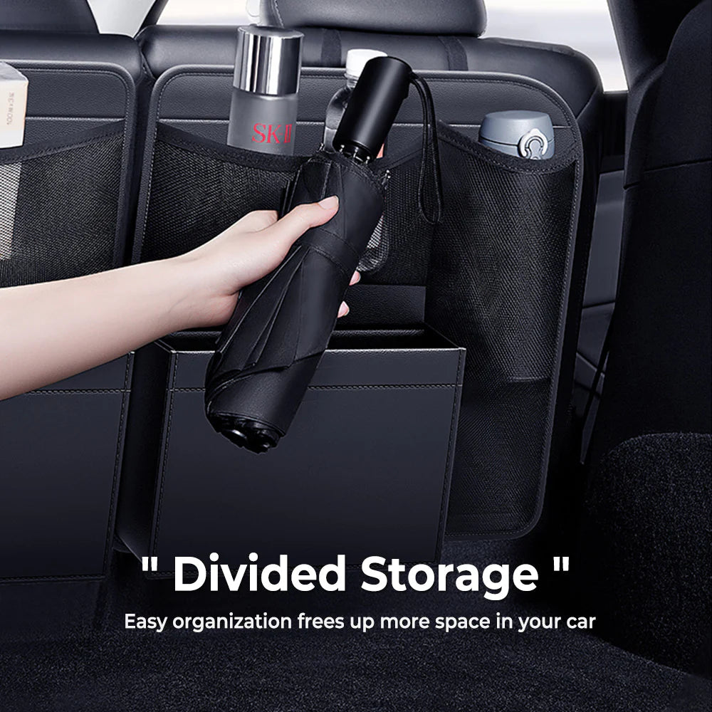 Rear Seat Back Storage Organizer Set for Tesla Model Y 2020–2026 (Including Juniper) – Hanging Trunk Organizer with Multi-Pockets, Waterproof Backseat Storage Bag, Space-Saving Cargo Storage Solution