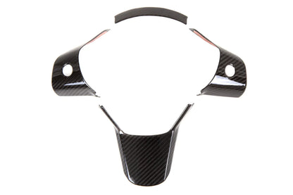 Real Carbon Fiber Steering Wheel Insert Covers for Tesla Model 3 (2017–2021) – Dry Carbon, Gloss or Matte Finish
