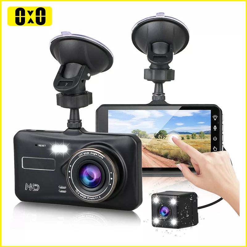 Dash Cam Front and Rear Camera CAR DVR Car Video Recorder Vehicle Black Box FULL HD 1080P Night Vision Driver Recorder