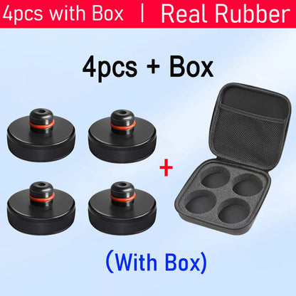 Upgraded Tesla Jack Lift Pads for Tesla Model S / Model 3 / Model X / Model Y (Including 2025+ Model Y Juniper & Model 3 Highland) – Rubber Lifting Jack Adapter Pucks for Battery & Chassis Protection Tool Kit