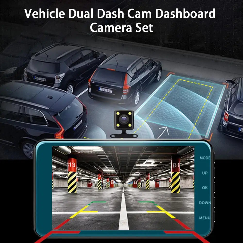 Auto Dash Camera 1 Set Convenient 170-Degree Wide Angle Zinc Alloy  Motion Detection Car Driving Recorder Dash Cam Car Supplies