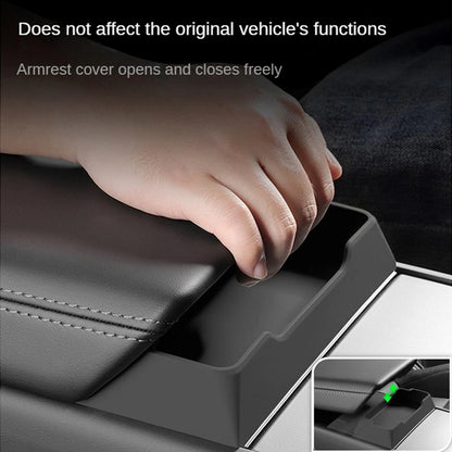 Custom-Fit Center Console Armrest Glasses Holder Tray for Tesla Model 3 Highland (2024–2026) & Tesla Model Y Juniper (2025–2026) – Sunglasses Storage Organizer Insert Interior Accessory